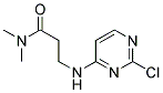 3-[(2-chloropyrimidin-4-yl)amino]-N,N-dimethylpropanamide Struktur