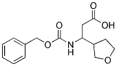 3-{[(benzyloxy)carbonyl]amino}-3-(tetrahydrofuran-3-yl)propanoic acid Struktur