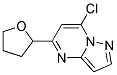 7-chloro-5-(tetrahydrofuran-2-yl)pyrazolo[1,5-a]pyrimidine Struktur