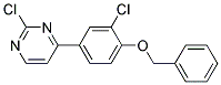 4-(4-Benzyloxy-3-chloro-phenyl)-2-chloro-pyrimidine Struktur