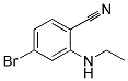 4-Bromo-2-ethylamino-benzonitrile Struktur