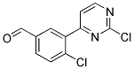 4-Chloro-3-(2-chloro-pyrimidin-4-yl)-benzaldehyde Struktur