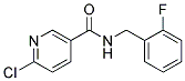 6-Chloro-N-(2-fluoro-benzyl)-nicotinamide Struktur