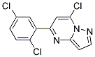 7-chloro-5-(2,5-dichlorophenyl)pyrazolo[1,5-a]pyrimidine Struktur