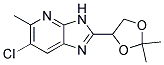 6- chloro -2-(2,2-dimethyl-1,3-dioxolan-4-yl)-5-methyl-3H-imidazo[4,5-b]pyridine Struktur