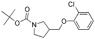 3-(2-Chloro-phenoxymethyl)-pyrrolidine-1-carboxylic acid tert-butyl ester Struktur