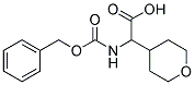 {[(benzyloxy)carbonyl]amino}(tetrahydro-2H-pyran-4-yl)acetic acid Struktur