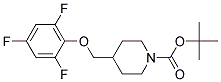 4-(2,4,6-Trifluoro-phenoxymethyl)-piperidine-1-carboxylic acid tert-butyl ester Struktur