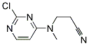 3-[(2-chloropyrimidin-4-yl)(methyl)amino]propanenitrile Struktur