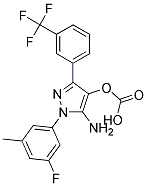 5-amino-1-(3-fluoro-5-methylphenyl)-3-[3-(trifluoromethyl)phenyl]-1H-pyrazole-4-carbonit Struktur