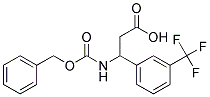 3-{[(benzyloxy)carbonyl]amino}-3-[3-(trifluoromethyl)phenyl]propanoic acid Struktur