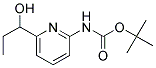 tert-butyl [6-(1-hydroxypropyl)pyridin-2-yl]carbamate Struktur