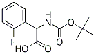 (2R)-[(tert-butoxycarbonyl)amino](2-fluorophenyl)ethanoic acid Struktur