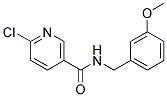 6-Chloro-N-(3-methoxy-benzyl)-nicotinamide Struktur