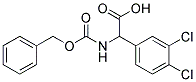 {[(benzyloxy)carbonyl]amino}(3,4-dichlorophenyl)acetic acid Struktur