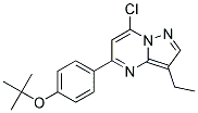 5-(4-tert-butoxyphenyl)-7-chloro-3-ethylpyrazolo[1,5-a]pyrimidine Struktur