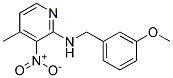 (3-Methoxy-benzyl)-(4-methyl-3-nitro-pyridin-2-yl)-amine Struktur