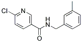 6-Chloro-N-(3-methyl-benzyl)-nicotinamide Struktur