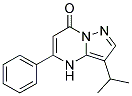 3-(1-methylethyl)-5-phenylpyrazolo[1,5-a]pyrimidin-7(4H)-one Struktur