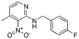 (4-Fluoro-benzyl)-(4-methyl-3-nitro-pyridin-2-yl)-amine Struktur