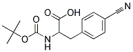 2-[(tert-butoxycarbonyl)amino]-3-(4-cyanophenyl)propanoic acid Struktur