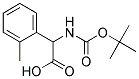 (2R)-[(tert-butoxycarbonyl)amino](2-methylphenyl)ethanoic acid Struktur