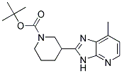 tert-butyl 3-(7-methyl-3H-imidazo[4,5-b]pyridin-2-yl)piperidine-1-carboxylate Struktur