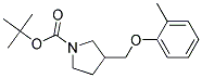 3-o-Tolyloxymethyl-pyrrolidine-1-carboxylic acid tert-butyl ester Struktur