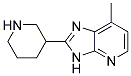 7-methyl-2-piperidin-3-yl-3H-imidazo[4,5-b]pyridine Struktur