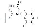 (2S)-2-[(tert-butoxycarbonyl)amino]-3-(pentafluorophenyl)propanoic acid Struktur