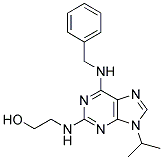 6-BENZYLAMINO-2-(2-HYDROXYETHYLAMINO)-9-ISOPROPYLPURINE Struktur