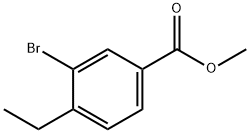 Methyl 3-Bromo-4-Ethylbenzoate Struktur