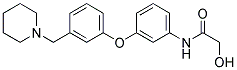 N-{3-[3-(1-Piperidinylmethyl)Phenoxy]phenyl}Hydroxyacetamide Struktur