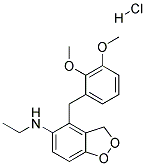 N-(2'3'-Dimethoxy benzyl)-3,4-Dioxymethylene-Phenyl ethyl amine HCl Struktur