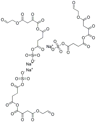 2-Oxyethyl-3-oxy-4-succinic acid, 1-sulfosuccinic ester, trisodium salt Struktur