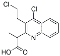 (4-CHLORO-3-(2-CHLOROETHYL)-2-QUINOLYL)METHYLACETATE Struktur