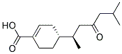 (R-(R*,R*))-4-(1,5-DIMETHYL-3-OXOHEXYL)-1-CYCLOHEXENECARBOXYLICACID Struktur