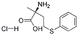 (S)-2-AMINO-2-METHYL-4-(PHENYLTHIO)BUTYRICACIDHYDROCHLORIDE Struktur