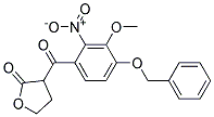 3-(4-BENZYLOXY-3-METHOXY-2-NITROBENZOYL)DIHYDRO-2(3H)-FURANONE Struktur