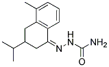 3-ISOPROPYL-5-METHYL-3,4-DIHYDRO-1(2H)-NAPHTHALENONESEMICARBAZONE Struktur