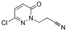 3-(3-CHLORO-6-OXO-1,6-DIHYDRO-1-PYRIDAZINYL)PROPIONITRILE Struktur