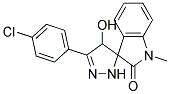 3'-(P-CHLOROPHENYL)-4'-HYDROXY-1-METHYLSPIRO(INDOLINE-3,5'-(2)PYRAZOLIN)-2-ONE Struktur