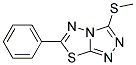 3-METHYLTHIO-6-PHENYL-1,2,4-TRIAZOLO(3,4-B)(1,3,4)THIADIAZOLE Struktur