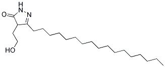 3-HEPTADECYL-4-(2-HYDROXYETHYL)-2-PYRAZOLIN-5-ONE Struktur