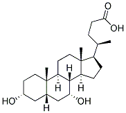 3A,7A-DIHYDROXY-5B-CHOLAN-24-OICACID Struktur