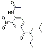 4-ACETAMIDO-N,N-DIISOBUTYL-3-NITROBENZAMIDE Struktur