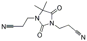 4,4-DIMETHYL-2,5-DIOXO-1,3-IMIDAZOLIDINEDIPROPIONITRILE Struktur