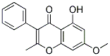 5-HYDROXY-7-METHOXY-2-METHYL-3-PHENYL-4-CHROMENONE Struktur