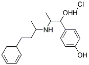 4-HYDROXY-A-(1-(1-METHYL-3-PHENYLPROPYLAMINO)ETHYL)BENZYLALCOHOLHYDROCHLORIDE Struktur