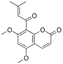 5,7-DIMETHOXY-8-(3-METHYL-2-BUTENOYL)-2-CHROMENONE Struktur